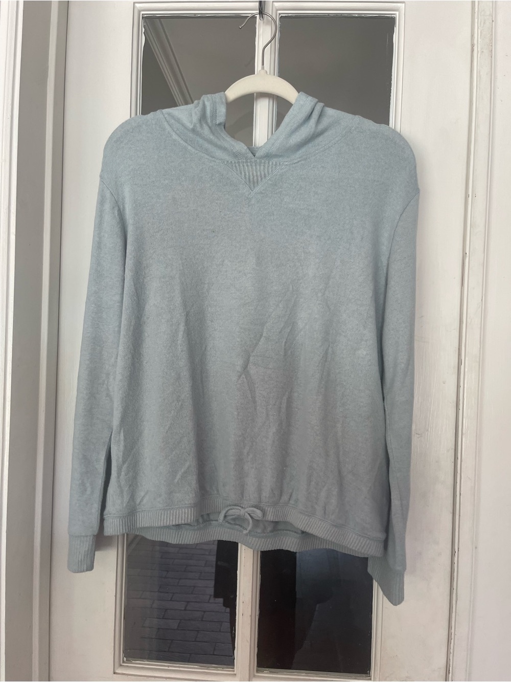 Kids Hooded Pullover Sweatshirt in Light Blue